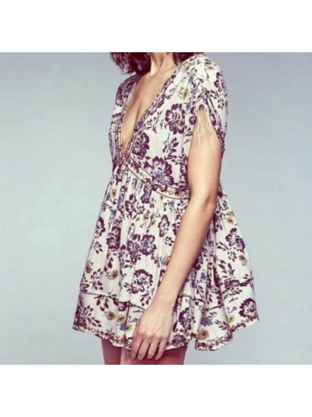 Free People Escapades Floral Print Tee.